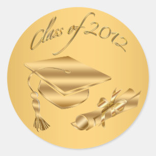 Sellos Gold 2012 de sello de graduación y diploma