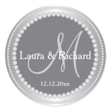 Sellos monográficos de Boda personalizados de colo