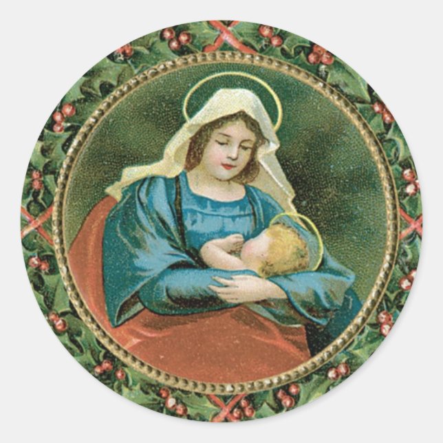 Sellos o pegatinas de navidad vintage (Anverso)