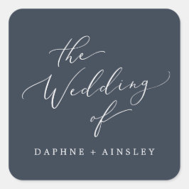 Sellos para sobres Bodas azules de la Marina de Wo