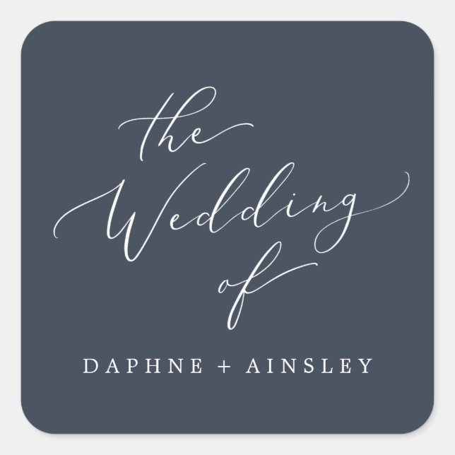 Sellos para sobres Bodas azules de la Marina de Wo (Anverso)