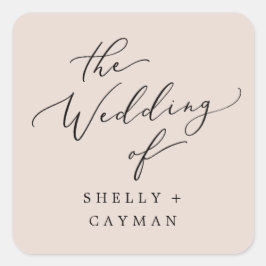 Sellos para sobres Bodas Boho Pastel Peach