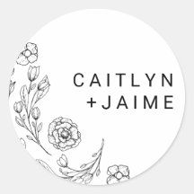 Sellos para sobres Bodas Dainty Elegance