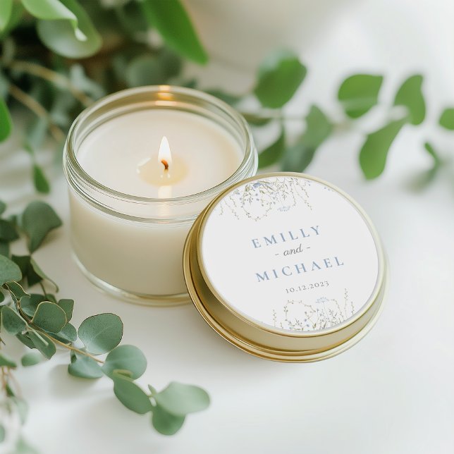 Sellos para sobres Bodas de Blue Wildflower Periwi (Subido por el creador)
