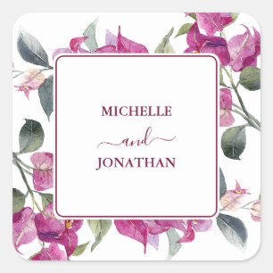 Sellos para sobres Bodas de Bougainvillea