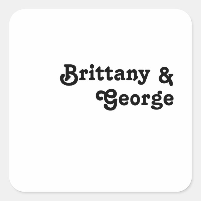 Sellos para sobres Bodas de fletamento retro moder (Anverso)