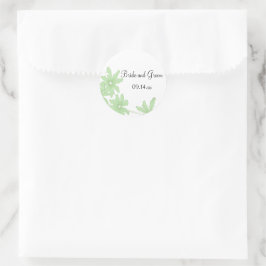 Sellos para sobres Bodas de Green Daisies