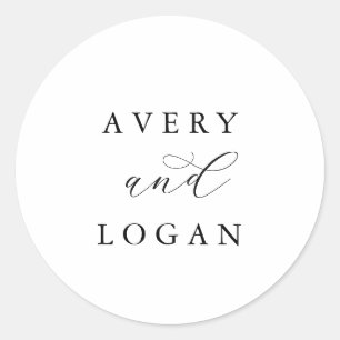 Sellos para sobres Bodas de guiones elegantes