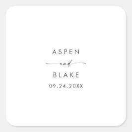 Sellos para sobres Bodas de guiones modernos