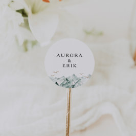 Sellos para sobres Bodas de las Montañas Verdes y