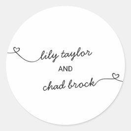 Sellos para sobres Bodas de Love Hearts