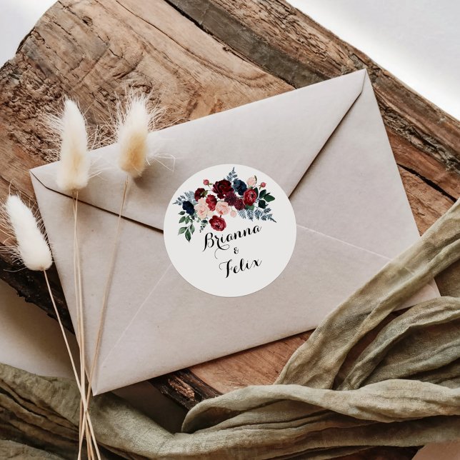 Sellos para sobres Bodas florales de la Marina Ros (Subido por el creador)