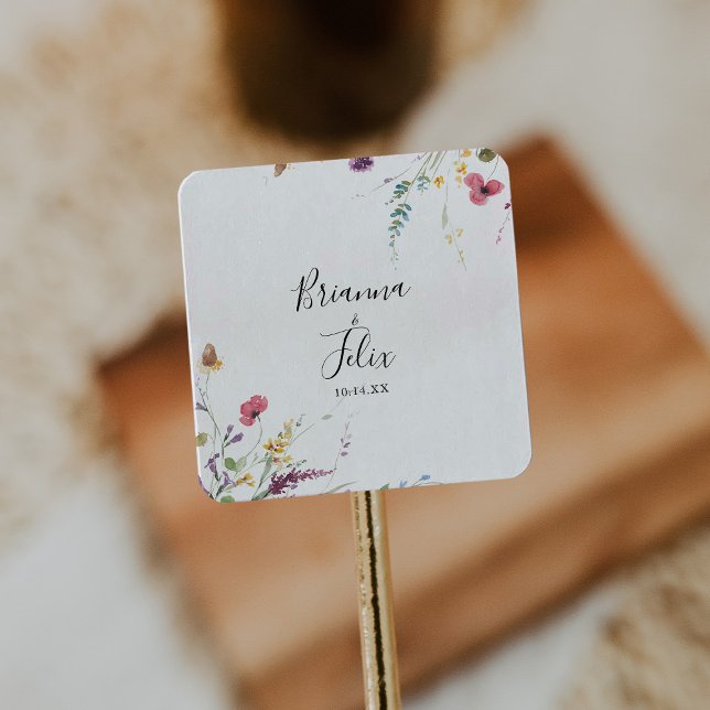 Sellos para sobres clásicos de Boda floral (Subido por el creador)
