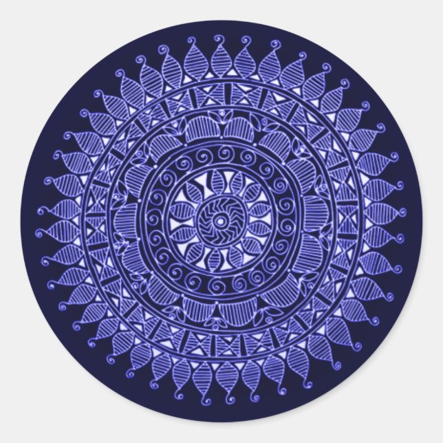 Sellos para sobres con decoración india (Anverso)