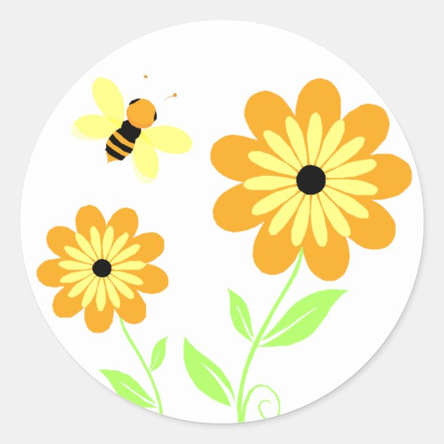 Sellos para sobres de abeja de miel Pegatinas coin (Anverso)