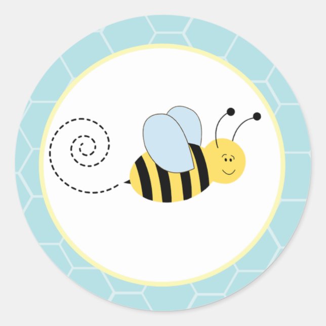 Sellos para sobres de abejas con burbujas / Topper (Anverso)