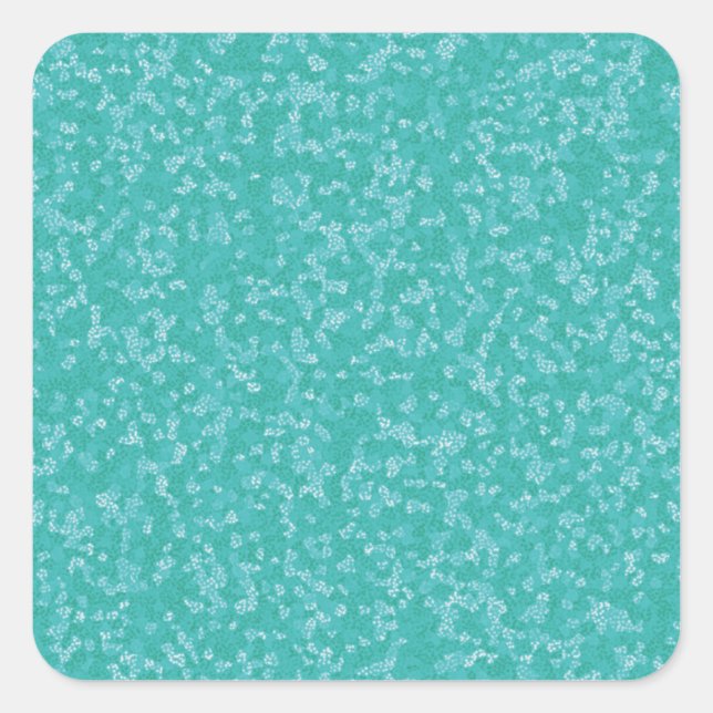 Sellos para sobres de Aqua Blue & White Square (Anverso)