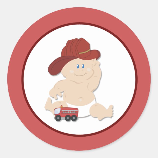 Sellos para sobres DE BABY FIRE FIGHTER (Anverso)