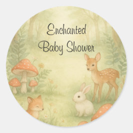 Sellos para sobres de Baby Shower para toadstool e