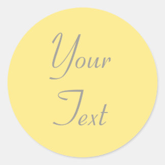 Sellos para sobres de Boda amarillo con texto Pers