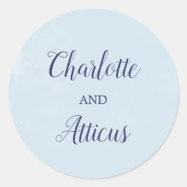 Sellos para sobres de Boda de color azul claro