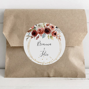 Sellos para sobres de Boda de Purpurina de oro geo