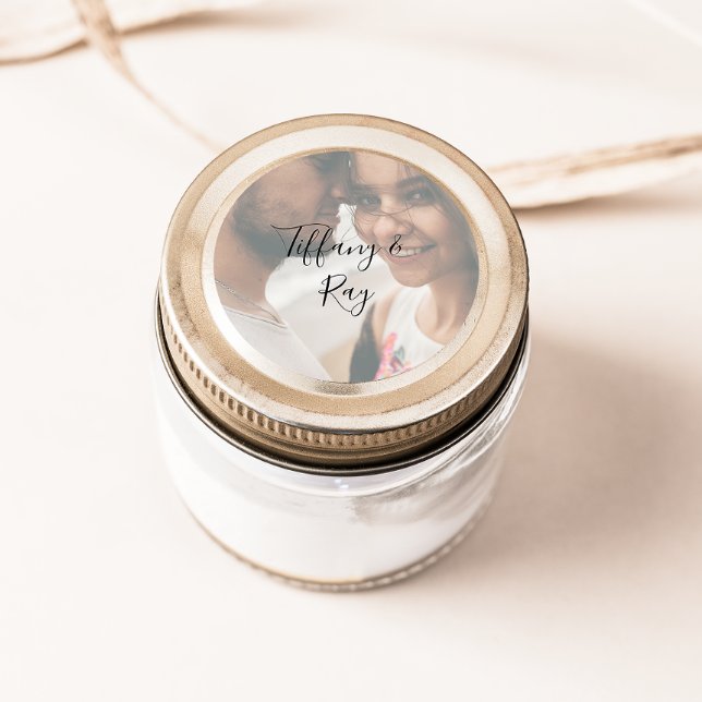 Sellos para sobres de Boda fotográfico simple y el (Subido por el creador)
