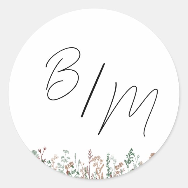 Sellos para sobres de boda personalizados (Anverso)