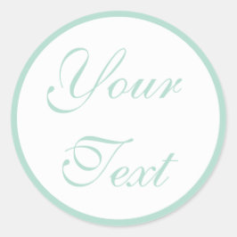 Sellos para sobres de Boda verde de fábrica con te