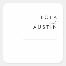 Sellos para sobres de Bodas Minimalistas modernos