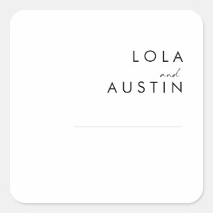 Sellos para sobres de Bodas Minimalistas modernos