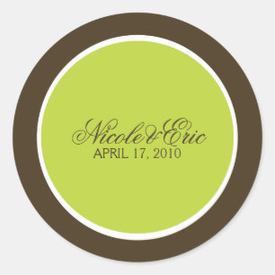 Sellos para sobres de Chartreuse y Brown