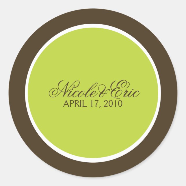 Sellos para sobres de Chartreuse y Brown (Anverso)