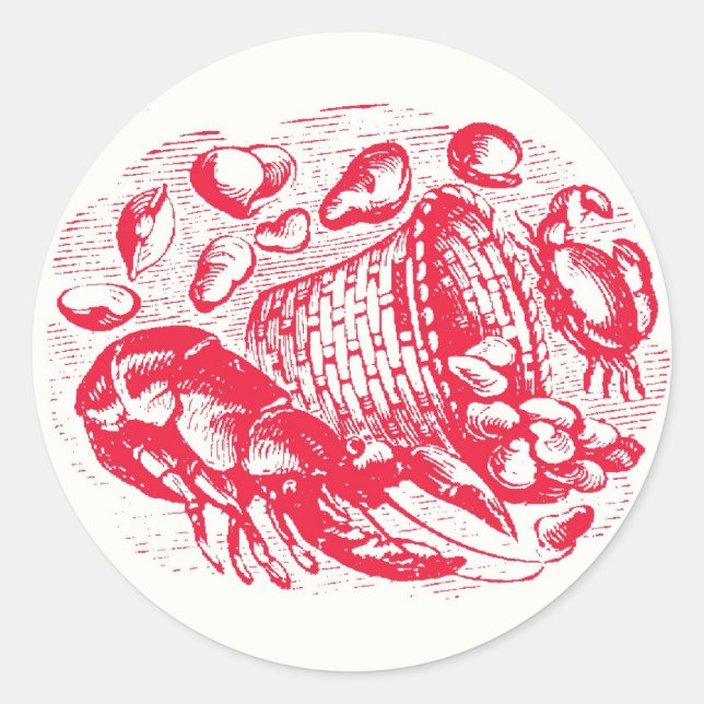 Sellos para sobres de Clam Shack (Anverso)