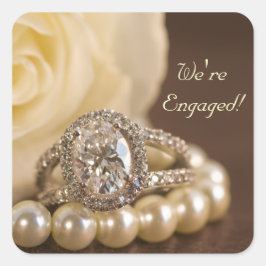 Sellos para sobres de compromiso del anillo de dia