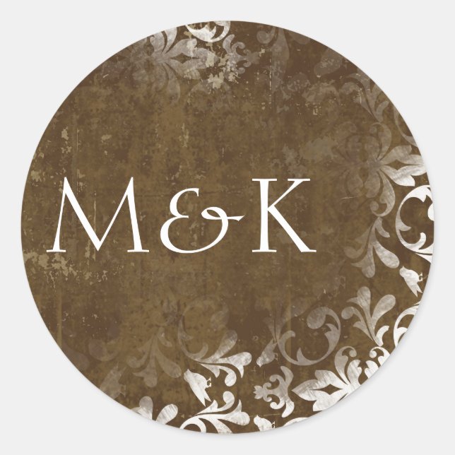 Sellos para sobres de coordinación {Espresso} (Anverso)