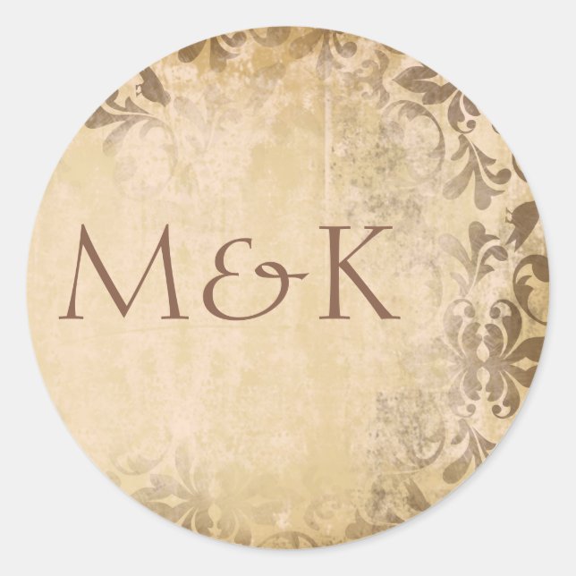 Sellos para sobres de coordinación {Toffee} (Anverso)