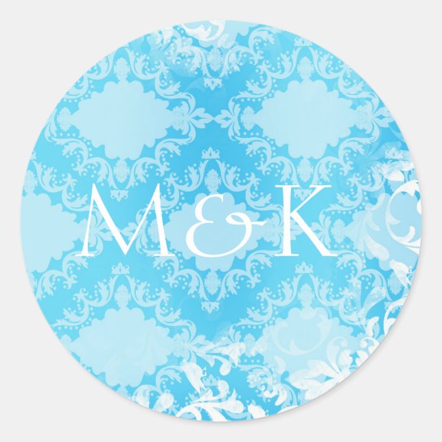 Sellos para sobres de coordinación (turquesa) (Anverso)