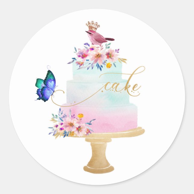 Sellos para sobres de cumpleaños felices, Pegatina (Anverso)