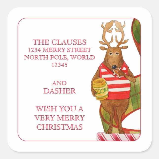 Sellos para sobres de direcciones pequeñas del REI (Anverso)