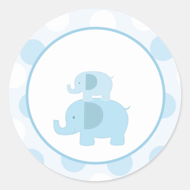 Sellos para sobres de elefante de sangre azul / To (Anverso)