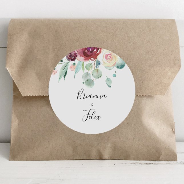 Sellos para sobres de Eucalyptus Bodas Florales (Subido por el creador)