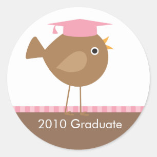 Sellos para sobres de Graduación de Aves Marrones