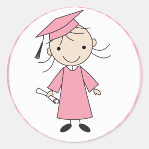 Sellos para sobres de graduación de chicas