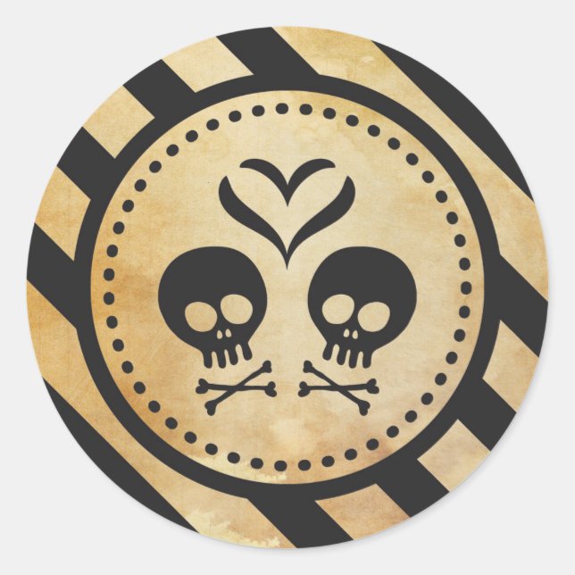 Sellos para sobres de Halloween y Pegatinas a favo (Anverso)