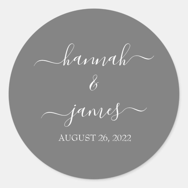 Sellos para sobres de Invitación a la Boda de Hann (Anverso)
