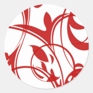 Sellos para sobres De Invitación Rojo Y Blanco