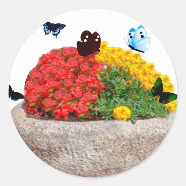 Sellos para sobres de jardinería de mariposas (Anverso)