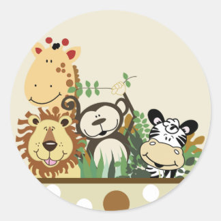 Sellos para sobres de la jungla de la tripulación