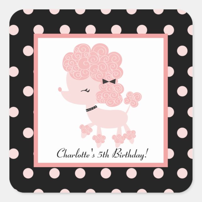 Sellos para sobres de la Plaza del Poodle de París (Anverso)